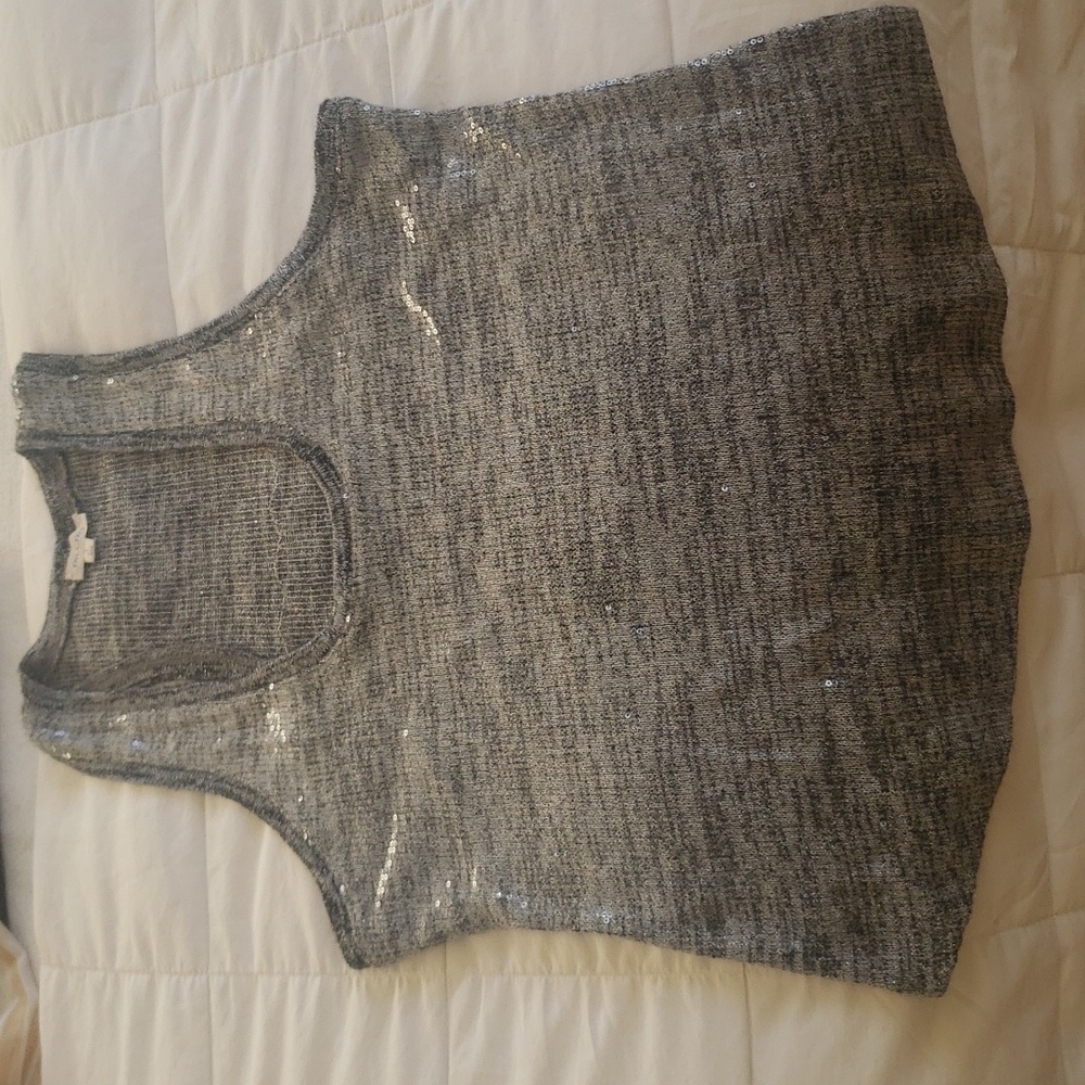 Anthropologie Sequin Tank